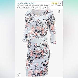 Large floral maternity dress